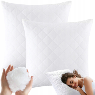 2 x PREŠÍVANÝ VANKÚŠ 70x80 cm ANTALERGICKÁ BIELA SÚPRAVA KVALITA NA SPÁNOK